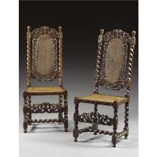 A Pair Of Chairs William And Mary Late 17th Century Walnut And Cane The Arched Cresting Rails English Furniture Style English Furniture 18th Century Chairs