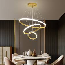 Consider the size, height, shape and color of chandelier for your dining room. Modern Chandelier Ring Led Ceiling Circle Black Chandelier Attic Living Room Dining Room Kitchen Interior Lighting Super Offer 53c1 Goteborgsaventyrscenter
