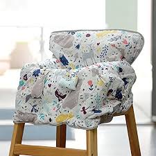 Amazon Com Eddie Bauer Reversible Comfy Cart Cover High Chair Cover White Baby