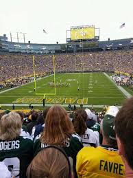 lambeau field section 137 home of green bay packers