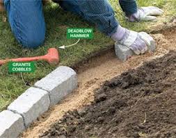 Build A Brick Pathway In The Garden Bordures De Jardins En Brique Bordure Pour Parterre De Fleurs Et Jardins
