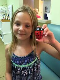 Holly found her first rock at the Surf Rider restaurant in Virginia Beach.  Now she is hooked. The kids are hiding there creations around CW, Queen's  Lake and at the dentist today.