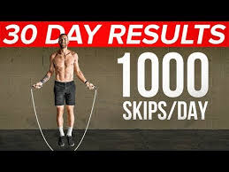 1000 skips a day for 30 days results