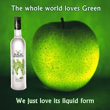 Green Apple Vodka Vodka Bottle Green Apple