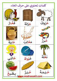 كلمات تحتوي على حرف الخاء موقع مدرستي arabic alphabet for kids arabic alphabet arabic alphabet letters