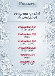Program special de sarbatori la iulius mall timisoara. Polus Center Cluj Orar Sarbatori
