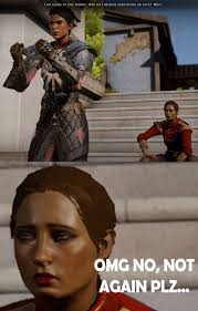 Cassandra and Varric...aren't they just lovely! My fav duo so far ...