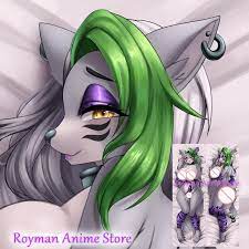 Dakimakura Anime Roxanne Wolf (fnaf) Furry Double Sided Print Life-size  Body Pillow Cover - Pillow Case - AliExpress