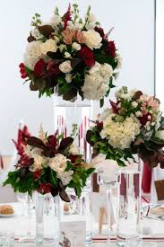 Centre de table avec hydrangées et roses dans vase cube 60$. Location Lot De 3 Vases Tube En Verre Decoration Mariage Justine Huette