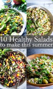 Ten Healthy Salad Recipes To Make This Summer Vanilla And Bean In 2020 Summer Salad Recipes Healthy Healthy Salad Recipes Summer Vegetarian Recipes