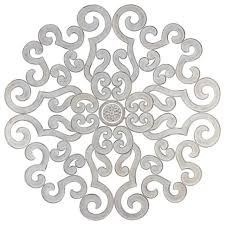 Product title stratton home decor small blue medallion wall decor average rating: 50 Oversize White Scroll Wall Medallion Round Art Metal Iron Swirl Mediterranean Metal Wall Art By My Swanky Home Houzz