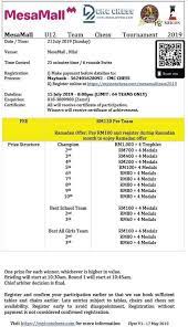 A new gk tournament is started monthly (on the first monday of the month). Chess Tournaments In Malaysia Posts Facebook