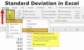 Standard Deviation In Excel How To Use Stdev S Formula In