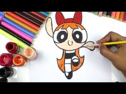 Powerpuff Girls Coloring Book Bubbles Blossom Buttercup Ppg Ppgz Surprise Egg And Toy Youtube Learn To Draw And Color For Kids Pinterest Powerpuff Girl