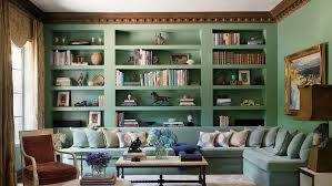 In this room from wendt design group, the shelves wrap all around the room, providing a ton of storage and display space. Bookshelf Paint Ideas And Inspiration Architectural Digest