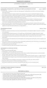 environmental officer resume sample