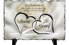 Whatsapp glückwünsche und bilder für facebook zum hochzeitstag für junge paare. 25 Hochzeitstag Geschenkidee Zur Silbernen Hochzeit