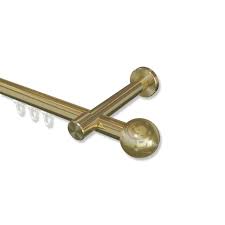 Gegenüber den edelstahlmodellen fallen sie eleganter aus. Innenlauf Gardinenstange Messing Optik 20 Mm O Prestige Luino 100 Cm