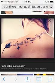 I'll be missing you thinking of the day, when you went away what a life to take, what a bond to break i'll be missing you puff: i miss you b.i.g. Until We Meet Again Tattoo Tattoo Gallery Collection