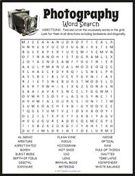 Photography Word Search Puzzle Worksheet Activity By Puzzles To Print
