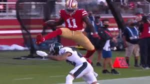Brandon Aiyuk Spectacular Hurdle Touchdown Eagles Vs 49ers Nfl Week 4 Youtube
