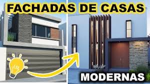 De 4 modernas viviendas independientes con acabados de calidad. 30 Fachadas De Casas Modernas Sencillas Minimalistas Mexicanas Diferentes Colores Y Modelos Youtube
