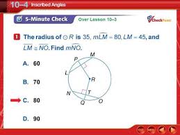 A) let asub:15ehnsdhn/sub:15ehnsdh be the area of a polygon with n sides inscribed in a circle with a radius of r. 10 4 Inscribed Angles You Found Measures Of Interior Angles Of Polygons Find Measures Of Inscribed Angles Find Measures Of Angles Of Inscribed Polygons Ppt Download