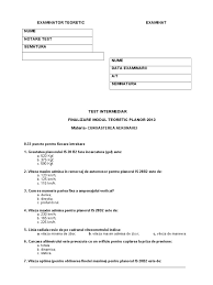 Scoala altfel @ aeroclubul aurel vlaicu clinceni. Test Admitere Zbor 2013 Doc