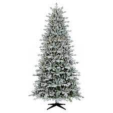 9ft Prelit Artificial Christmas Tree Full Flocked Balsam Fir Clear Lights Wond Pre Lit Christmas Tree Flocked Christmas Trees Best Artificial Christmas Trees