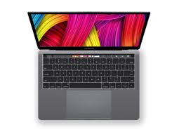A Macbook Pro Mockup Showing The Device From Top View Psd File With Two Smart Layers Display And Touch Bar Macbook Pro 2016 Macbook Pro Macbook Mockup Free