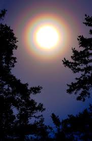 Ring Around The Moon The Rings Are Caused By Moonlight Refracting Off Of Ice Crystals High In The Atmosphere Ring Around The Moon Beautiful Moon Mother Nature
