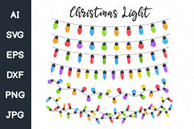 Download Christmas Light Bulbs Graphic By Crstocker Creative Fabrica SVG Cut Files