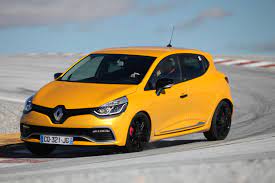 Yellow Clio Rs On A Race Track Clio Rs Renault Renault Clio
