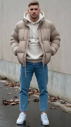 Winter Outfits Men Casual Hoodie