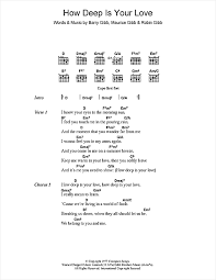 How deep is your love bee gees lyrics. Chord Bee Gees How Deep Is Your Love Chord Walls