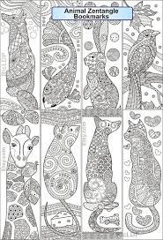 This is a digital download pdf. Set Of 8 Animal Zentangle Coloring Bookmarks Fish Cat Dog Mouse Bird Fox Rabbit And Giraffe Doodles Digital Download Coloring Bookmarks Coloring Bookmarks Free Cross Stitch Bookmarks