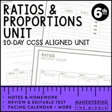 Unit 1 practice test answer key use the key to check your answers! Ratios And Proportions Unit 6th Grade Math 6 Rp 1 6 Rp 3 Tpt