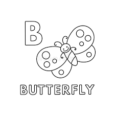 By the age of 2, children start showing some interest in learning alphabets. Vector Cute Cartoon Animals Alphabet Butterfly Coloring Pages Stock Vector Illustration Of Book Language 148755842