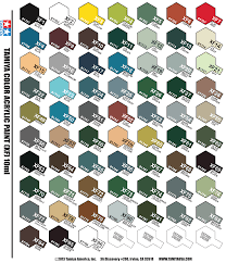 tamiya paint color chart