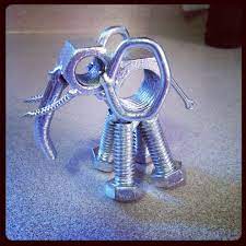 Scrap Metal Elephant I Made Scrap Metal Art Welding Art Metal Art Welded