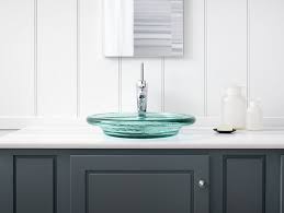 spun glass vessel bathroom sink