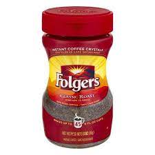 Folgers Classic Roast Instant Coffee 3 Ounce Walmart Com Folgers Coffee Folgers Instant Coffee