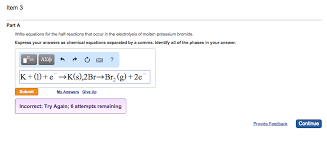 Remove contact lens(es) if able to do so during rinsing. Write Equations For The Half Reactions That Occur In Chegg Com