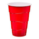 Great Value Everyday Disposable Plastic Party Cups, Red, 18 oz ...