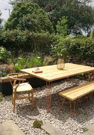 My Beautiful Copper Hairpin Garden Table Alice In Scandiland Diy Garden Table Garden Table Diy Outdoor Table
