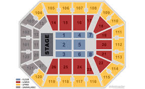 mohegan sun arena seating charts for concert venues