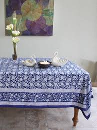 Navy Blue And White Tablecloth Floral Asian White Table Cloth Blue Tablecloth Table Cloth