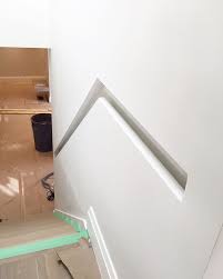 Handrails and railings for stairs. For Those Of You Interested In How That Inset Handrail Was Framed Here S It Is At Rough Drywall Stage Stairs Design Modern Staircase Design Interior Stairs