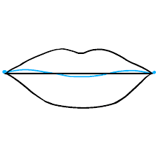 Measure the halfway point of the current drawing and draw a new horizontal line all the way across the outline. How To Draw Lips Really Easy Drawing Tutorial
