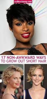 Simply create a mini bun out of it and secure it behind your head with an elastic and some bobby pins, if they're needed. How To Grow Out Your Hair Celebs Growing Out Short Hair